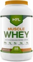 MFL Muscle Whey Proteine L 28g de proteine l 8g BCAAs l Keto Friendly l Carbs scăzut l 2 lbs (Chocolate Lava)