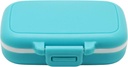 Маленький піддон Box Supplement Case для кишені або Purse - 3 Знімні компарти Travel Doctoration Carry Case - Щоденний вітамін Органайзер Box (синій)