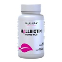 Hallusa Natural Biotin 10,000mcg, 60 Capsules, Healthy Hair, Skin & Nails - Pastillas para la caída del Cabello - Crecimiento del Cabello – Crecimiento de la Barba - Alopecia y calvicie