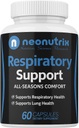 Lung Detox Cleanse Supplement for Bronchial Wellness & Natural Respiratory Support for smokingrs - Vegetarian Friendly Nasal Decongestant-60 Capsules - Made USA by Neonutrix- Non-GMO