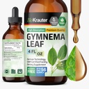 BIO KRAUTER Gymnema Sylvestre 추출물 드롭 - 알코올 및 설탕 무료 - Vegan Gymnema 잎 추출물 4 Fl.Oz.