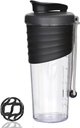 Shaker Bottle for Protein Mixes，24 oz，Protein Shaker Bottles with Whisk Ball, Mixer Bottle, Protein Bottle,Portable Pre Workout Whey Protein Drink Shaker Cup，Black