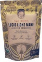 Hamiltona Lucid Lion s Mane - Organic sēņu ekstrakts Pulveris sinapšu remontam, nervu augšanas faktors, Focus, Atmiņas, un koncentrācija - High Potency - 30% Beta Glucans - GF, Non-GMO, Vegan (100g)