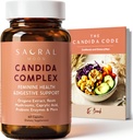 Candida Cleanse for Women - Gut &amp; Feminine Balance with Oregano Oil, Caprylic, Probiotics, Reishi, Aloe Black Walnut - May Help Support Digestive Comfort, Clarity, Clear Skin ' Vaginal pH