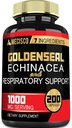 Goldenseal Root kapsula Echinacea, Mullein Leaf, Plantain & More - 7 Premium Herbal Supports Immune System, Digestive Health, Smooth Breathing eta Body Management - 200 kapsulak