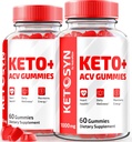 (grana) Ketosyn ACV Keto Gamets, Ketosyn Keto + ACV Grepetes per a Pesos avançats, Keto Syn Apple Cider Vinegar suplementari, Keto- Syn MAG, Goitas Review (120 Gave)
