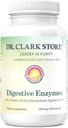 Dr. Clark Digestive Enzymes Supplement – 700 mg, 100 Gelatin kapsler, støtter sunn digestion og næringsstoffer absorpsjon