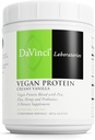 DaVinci Labs Vegan Protein - suplement do protein w proszku wspomaga naprawę mięśni i tkanek * - suplement do białka wegańskiego z białkiem grochu i nasion płatka - wanilia kremowa, 15 Sług (405 g)