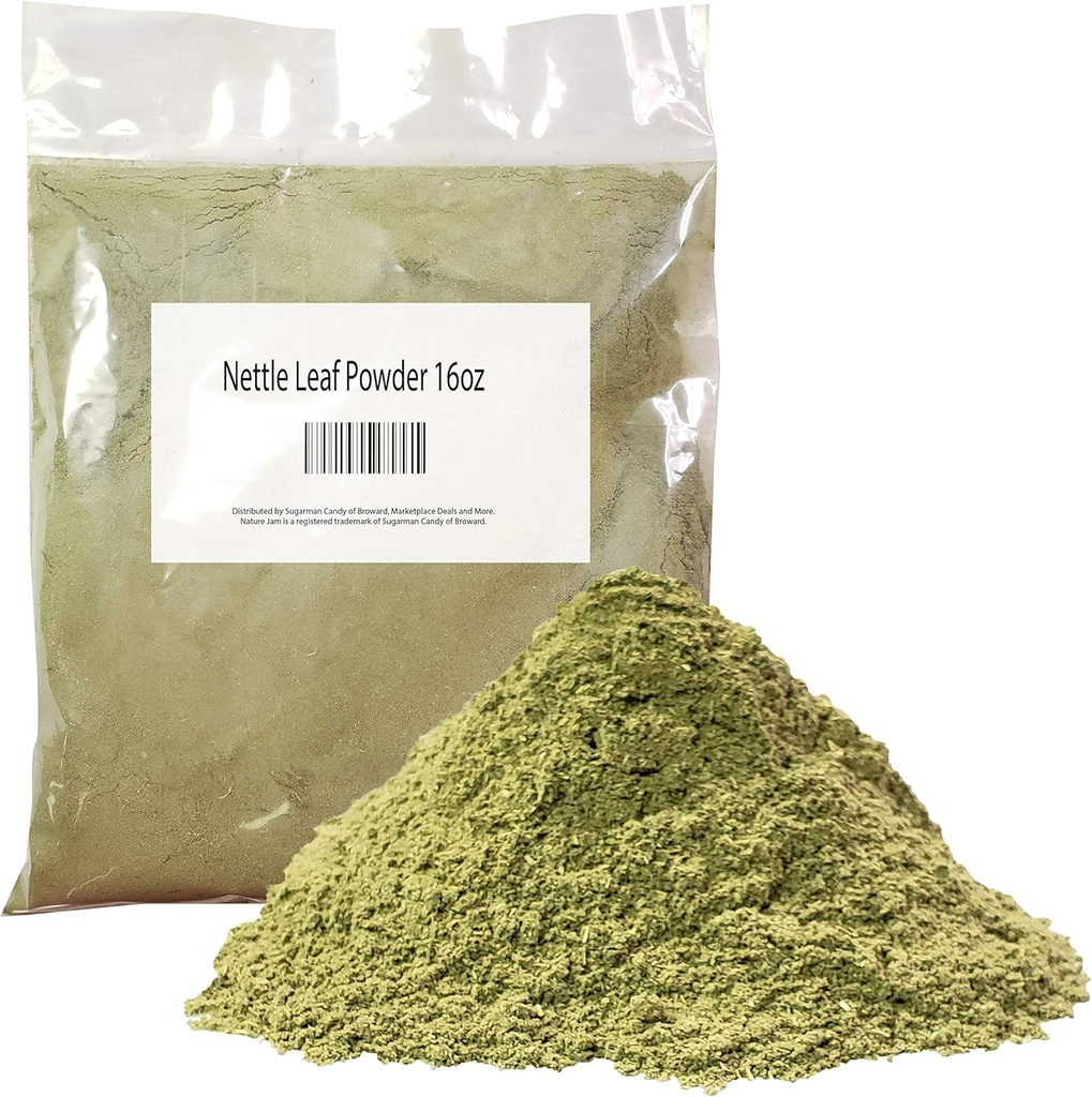 Nettle Leaf Powder, teise nimega Urtica Dioica 1 Pound-Stinging Nettle 16 OZ