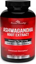Cápsulas de Ashwagandha - 1200mg Ashwagandha en po con Black Pepper para a absorción mellorada - Suplemento Ashwaganda para a calma e soporte ao humor - 90 cápsulas Veggie