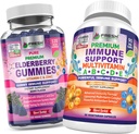 FRESH HealthyCARE Elderberry Gummies og Immune Multivitamin - Bundle