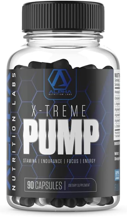 X-Treme Pump for Stamina, Endurance, Focus, Energy Dietary Supplement, 90 капсул