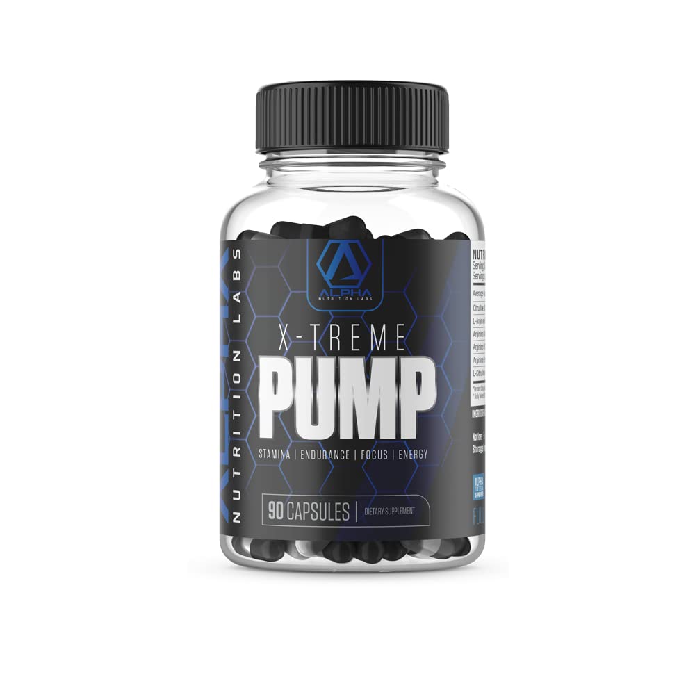X-Treme Pump for Stamina, Endurance, Focus, Energy Dietary Supplement, 90 Capsules