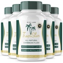 (Official 5 Pack) Tropislim, Tropislim All Natural Caribbean Flush, Weight Loss Supplement, Tropislim Slimming Capsules for Women, Healthy Lifestyle + Leaner Physique, Tropical Reviews (300 Capsules)