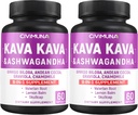Kava, Ginkgo, Ashwagandha və daha çox - 4 Ay Təchizatı üçün 120 Kapsül (Böyük 2)