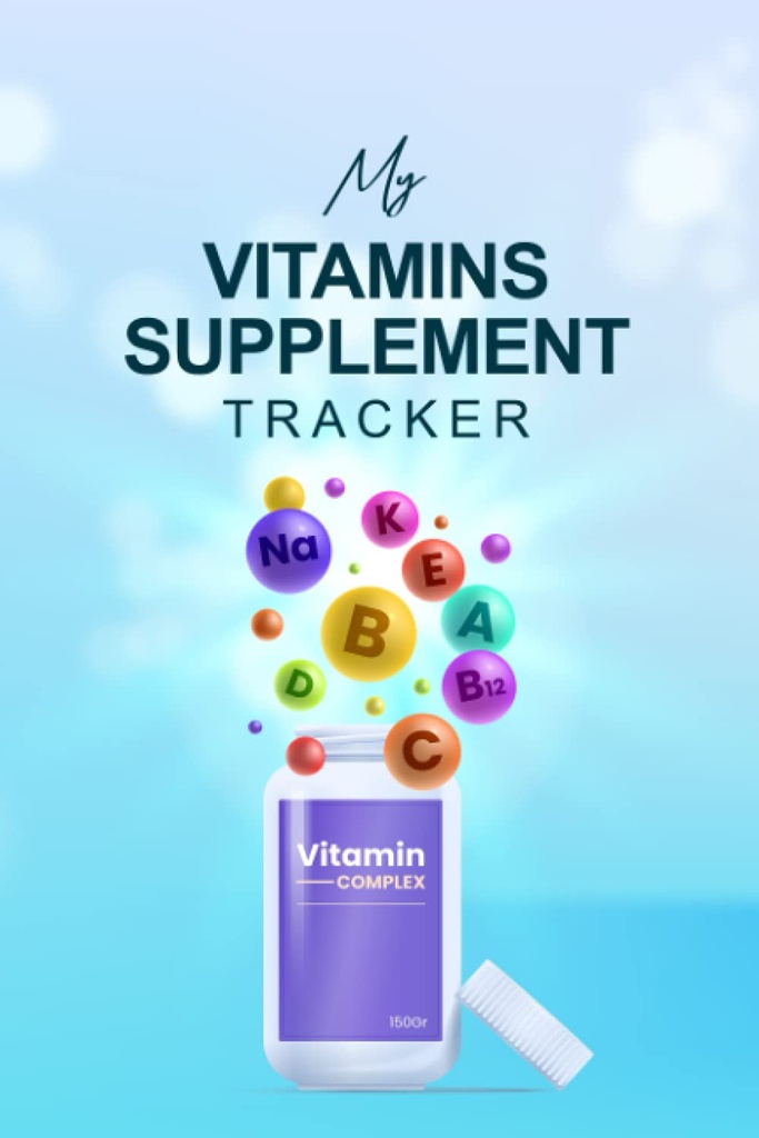بلدي Vitamins supplement Tracker: Weekly Log of supplements and Vitamin Intake, Logbook