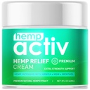 HEMPACTIV Hemp Cream with Menthol, MSM & Arnica – Lightweight, Fast-Absorbing Moisturizing Cream – Refreshing, Non-Greasy Formula for Nourished Skin – 2 Fl Oz