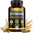 Earth Elixir Spermidine Supplementen 1200mg (90 Capsules) Anti Aging - 3rd Party Tested (12mg Spermidine Powder) Max Purity - 100% Pure Espermidina- Gefermenteerd Tarwekiemextract - NMN Alternatief