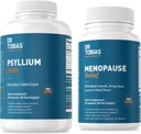 ד"ר Tobias Menopause הקלה ו- Psyllium Daily - תומך הורמונלי איזון ובריאות העיכול, non-GMO
