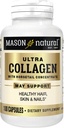 MASON NATURAL Ultra Collagen Capsules, 100% Pure Hydrolyzed Collagen supplement for Healthy Skin, Hair, Nails ' Joints, 100 count, 50 Day Supply