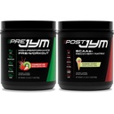 JYM Supplement Science PRE JYM 30 Servings - Strawberry Kiwi & - Post-Workout with BCAA's, Glutamine, Creatine HCL, Beta-Alanine, and More Rainbow Sherbert Flavor, 30 Servings, 21.2 oz.