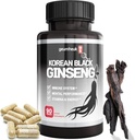 GeumHeuk Korean Black Panax Ginseng Capsule 1000mg - 90 Vegan Capsules Non GMO, High Ginsenosides, High Absorptie Rate, Enhance Immunity, Mental Performance, Uithoudingsvermogen & Energy, Mannen & Women
