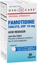 GeriCare Regular Strength Famotidine 10mg Tablets, Acid Reducer, Relief for Heartburn, Acid Reflux and Acid Indigestion, 60 Count (Pack of 1)