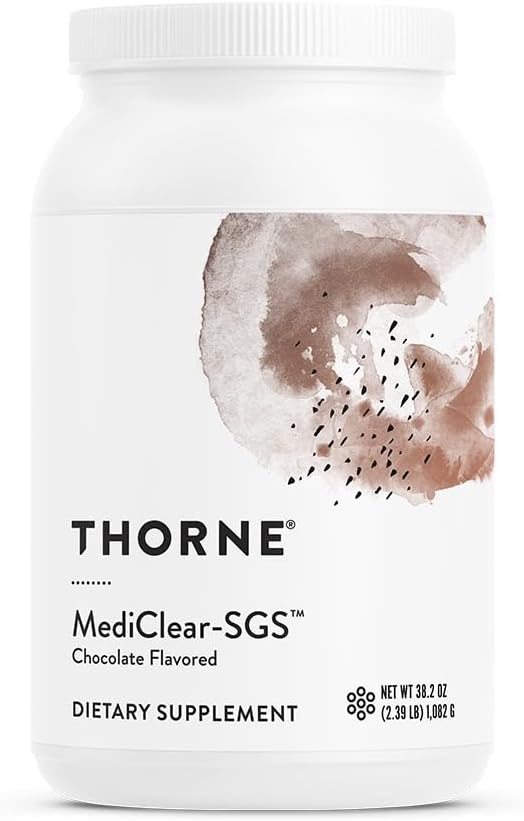 THORNE - MediClear-SGS - Порошок для напитков на основе риса и гороха с полным мультивитаминно-минеральным профилем - Основополагающая поддержка - Устранение экологических и диетических токсинов * - Шоколад - 38,2 Оз