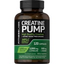 Fitness Labs Creatine Monohydrate Capsules | 3000mg |120 Count | Pump Supplement for Men and Women | Plus Nitric Oxide Precursor | Non-GMO and Gluten Free