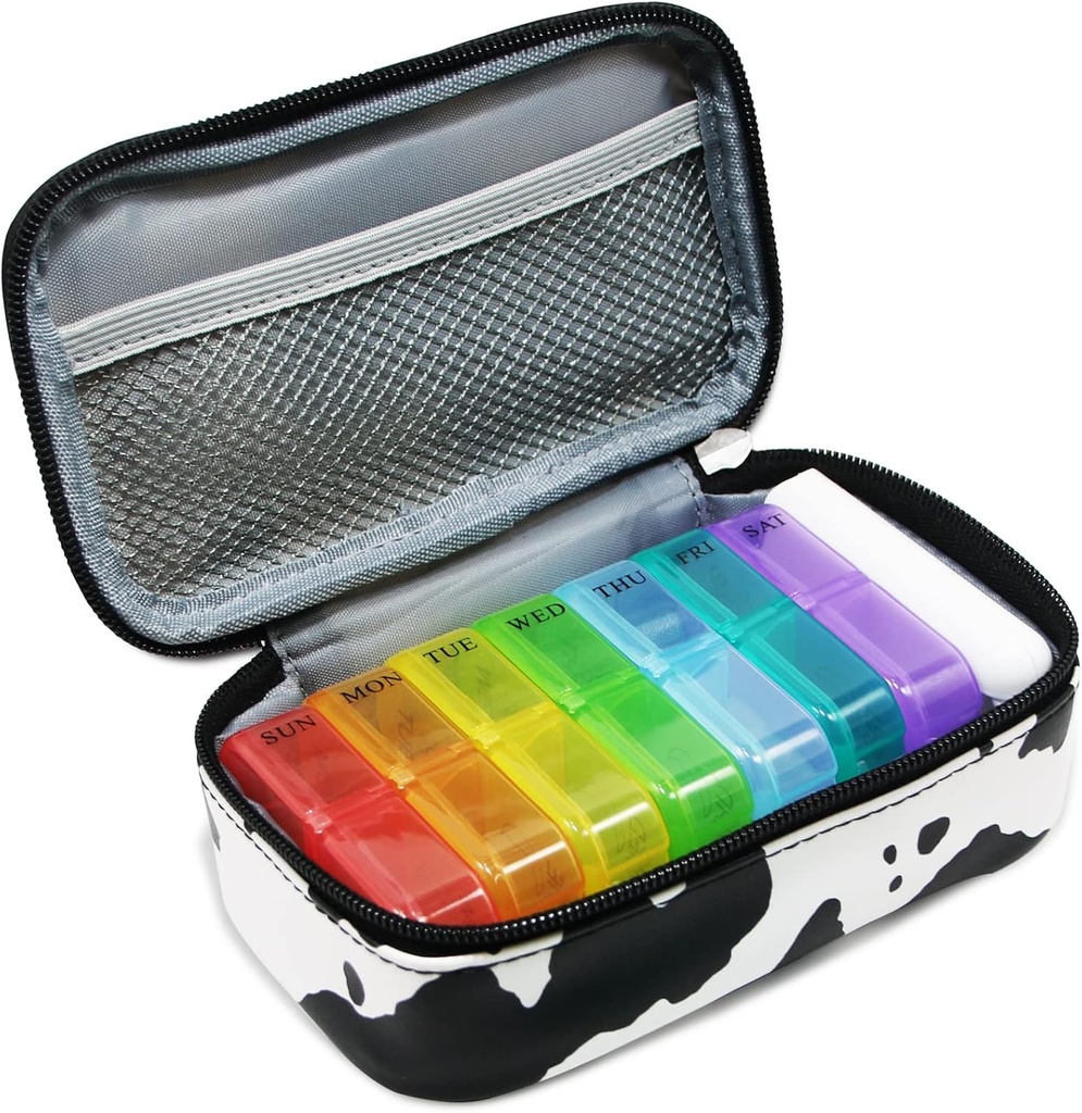 Weekly Pill Organizer 2 Times a Day Morning Night Travel Pill Case Organizer 7 Day AM PM Pill Box Organizer Day Night Vitamin Organizer Pill Contanier 2 Week Pill Holder