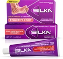 SILKA Anti-Fungal krem, klinisk anti-Fungus fot behandling, Jock Itch & Ringorm Remedy, maksimal styrke, rask-virkende lindring fra kløe og brenne, 1 Oz