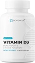 Naturals Vitamina D3 1000 UI, para ossos e dentes saudáveis, manutenção da boa saúde, 60 cápsulas de vitamina D3 ajuda a prevenir a deficiência de vitamina D - Grau farmacêutico, não-GMO