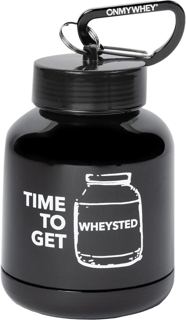 ONMYWHEY Double Scoop (180cc) Proteine e Supplemento Keychain Funnel, tempo per ottenere Wheysted