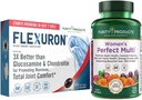 Prodotti di purezza Bundle - Donna Perfect Multi + Flexuron Joint Formula Multivitamin femminile (Supporti salute del tratto urinario, Immune, Bone + di più) - Flexuron (olio fresco, acido ialuronico + di più)