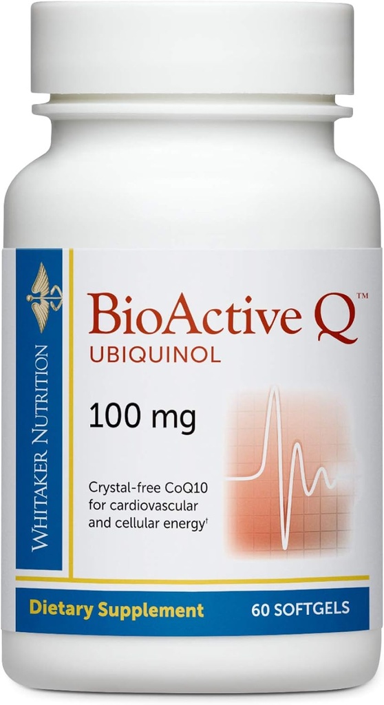 Bioactive Q Ubiquinol на д-р Уитакър 100 mg Доставки клинично валидирани, високо биодостъпни CoQ10 (60 Day Supply)