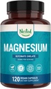 Nested Naturals Magneesium Glycinate Chelate - 200mg Kelateeritud Magneesiumilisa lihaskrampide, lõõgastuse ja unetugi - 100% Albion TRACCS puhverdatud magneesiumglütsinaat - 120 Vegan Kapslit