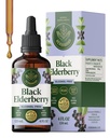 HERBAMAMA Black Elderberry Drops - Vegan Elderberry Liquid Extract for Immune Support - Non-GMO, Alcohol & Sugar-Free Immunity Supplement, 42-Day Supply
