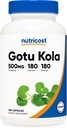 Nutricost Gotu Kola 500 MG, 180 Kapseln - Vegetarische Kapseln, Glutenfrei, Non-GMO