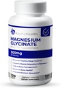Magnesio GLYCINATE 500mg | Alta absorción | 100% Chelated | Soporte de saúde ósea e recuperación muscular | 120 cápsulas - 4 Mes de subministración