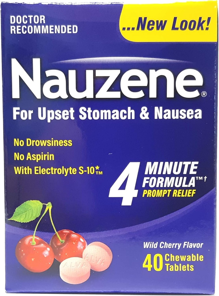 Nauzene Chew Tabs Dimensioni 40ct - Confezione da 1