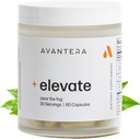 Avantera Elevate Premium Nootropic συμπλήρωμα - Beat Brain Fog - Best Focus Συμπληρώματα για την υποστήριξη μνήμης & εστίασης - Ενέργεια χωρίς συντριβή - 60 χάπια κόμης για γυναίκες & άνδρες