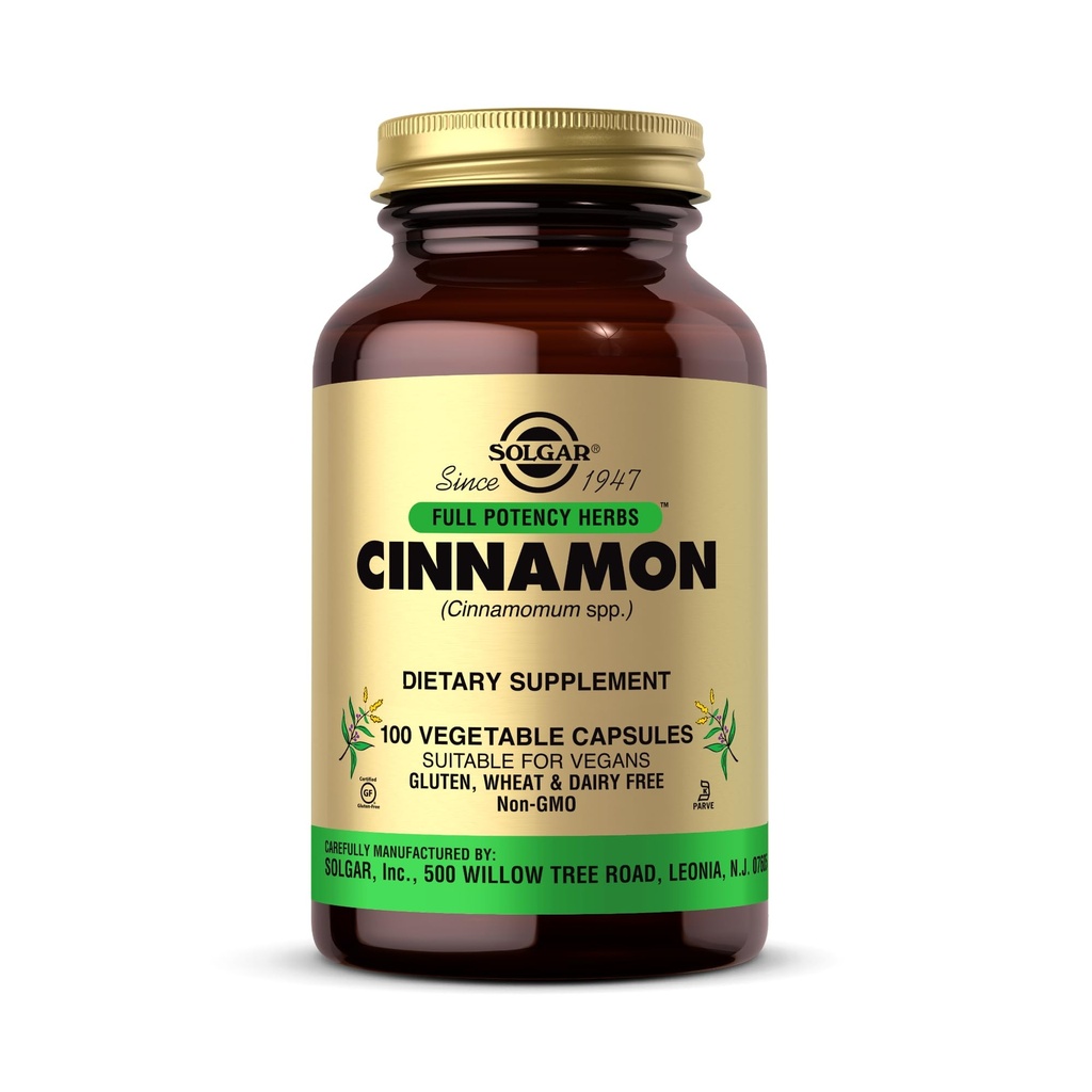Solgar - FP Cinnamon Vegetable Capsules 100 Count