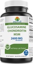 Brieofood Triple Strength Glucosamine Chondroitin MSM 2600mg/Serving Capsules, stöder hälsosamt gemensamt, brosk och Connective Tissue - främjar gemensam komfort och flexibilitet 180 greve