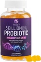 Probiotikas Gummies 5 miljardu KVV - Daily Probiotic Gummy Papildinājums sievietēm, vīriešiem un pusaudžiem - Dabas Gremošanas Veselības, “Laba” Gut & Imūnās Atbalsta ar 6 Pro Biotic Celmi - Orange Flavor - 120 Count