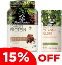 PlantFusion Повний Vegan Білок Порошок і Колаген Bundle - Кето, Глютен Безкоштовна, Соя Безкоштовно, Не-Dairy, Ні Цукор, Не-GMO