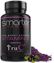 Smarter Raw Whole Food Vitamin C from Berries, Premium Antioxidants, Bioflavonoids & Polyphenols, 60 Vegan Capsules