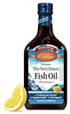 Carlson - The Very Finest Fish Oil, Special Edition, 1600 mg Omega-3s, Liquid Supplement, Norwegian Fish Oil, Wild-Caught, Sustainably Sourced Liquid, Lemon, 500 mL (16.9 Fl Oz)