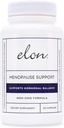 Supplément à la ménopause Elon pour les femmes Ménopause pour les flashes chauds, les échangismes d'humeur et les problèmes de sommeil, Supplément à l'estrogène non OGM pour les femmes avec Cohosh noir et Dong Quai (60 capsules)