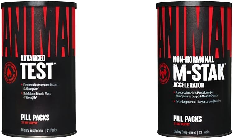Animal Testosterone Booster 21 Day Cycle " M-Stak hard Gainer Muscle Building Stack 21